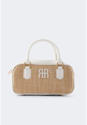 Raffia PU Leather Handbag
