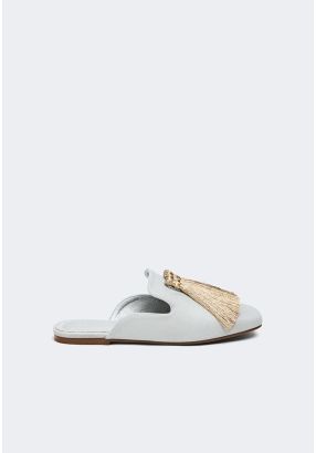 Tassel Suede Mules