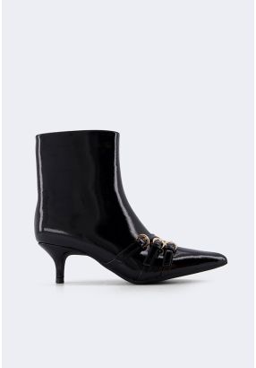 Pointed Toe Heeled Boots