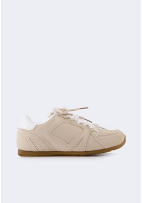 Solid Embroidered Sneakers