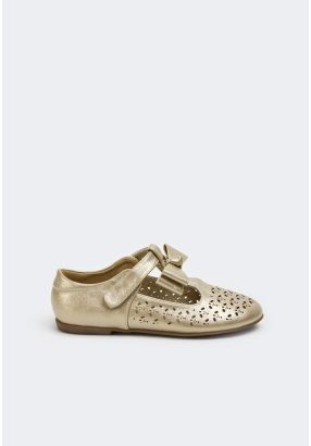 Perforated Ankle Strap Shoes