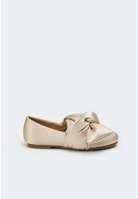 Satin Knot Flat Ballerina