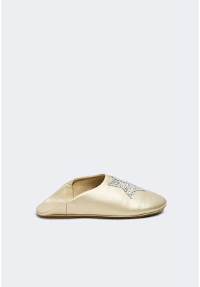 Star Embellished Flat Mules