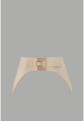 Wide PU Leather Belt