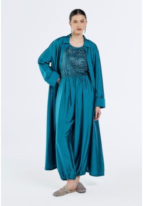Crinkled Satin Harem Pants- Ramadan Style