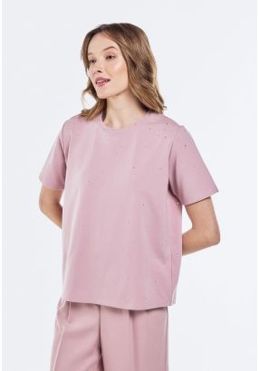 Crystal Embellished T-Shirt