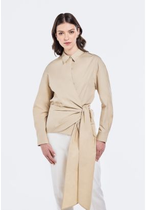 Side Tie Wrap Shirt
