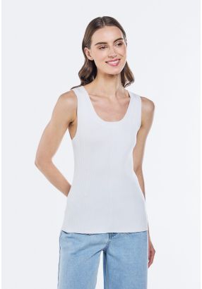 Basic Solid Ribbed Top