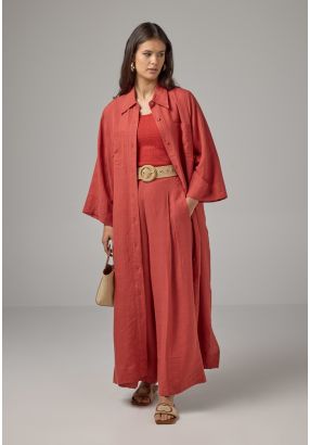 Striped Wide Leg Trousers