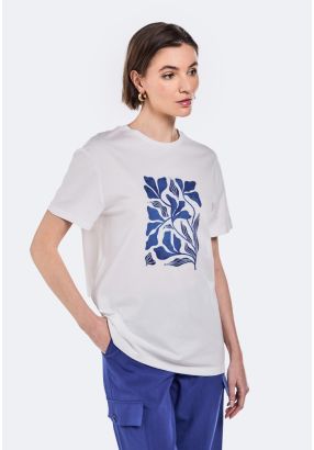 Leaf Print T-Shirt