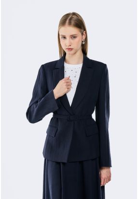 Belted Tailored Blazer