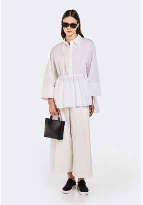 Solid Culottes Trousers