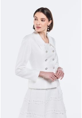 Double Breasted Shiny Blazer