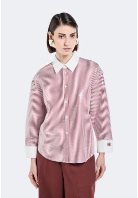 Striped Sequin Embellished Shirt