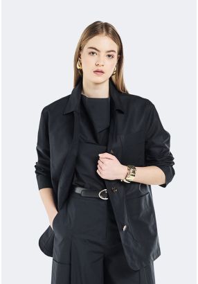 Multi-Pocket Shirt Jacket