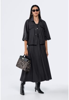 Sleeveless Belted Dress