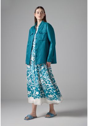 Printed Flared Skirt