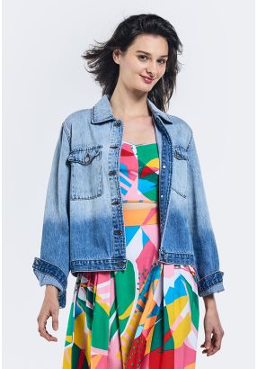 Ombre Denim Jacket