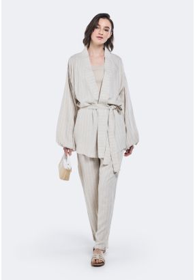 Striped Linen Trousers