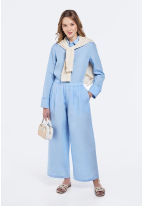 Straight Cut Linen Trousers