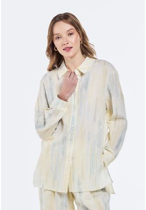 Printed Cotton Gauze Shirt