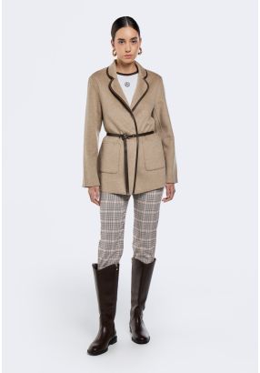 Carrot-Fit Checked Trousers