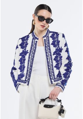 Floral Embroidered Lace Jacket
