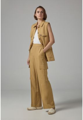 Single Tone Straight Leg Trousers