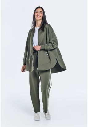 Contrast Straight Cut Joggers