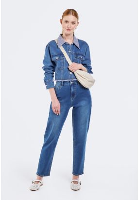 High Waist Mom Fit Jeans