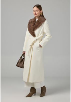 Solid Midi Belted Coat 