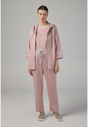 Contrast Straight Cut Trousers