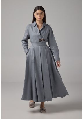 Pleated Flared Basic Skirt