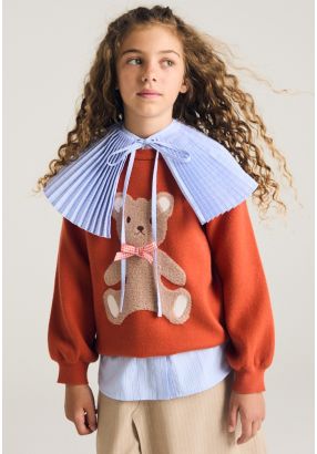 Fleece Bear Knitted Sweater