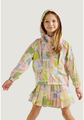 Colorful Zip Up Jacket