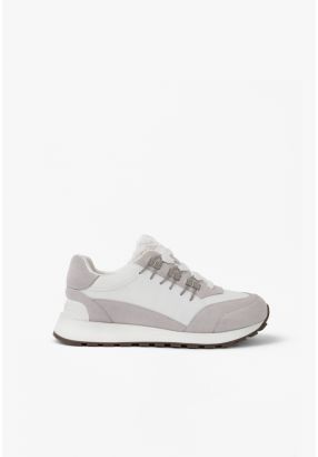 Two Toned Shearling Sneakers