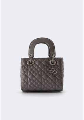 Quilted Metallic Handbag