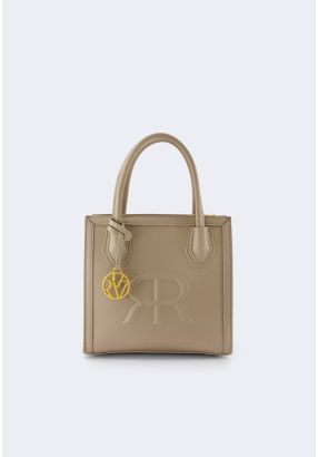 Embossed Emblem Handbag