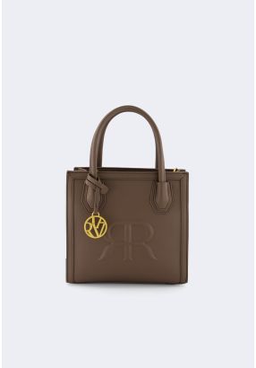 Embossed Emblem Handbag