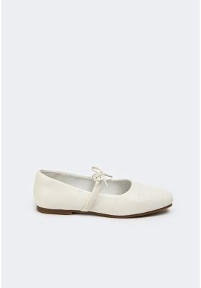 Square Toe Tie trap Ballerina