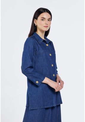 Buttoned Denim Shirt