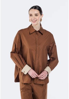 Solid Drop Shoulder Shirt