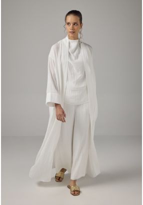 Solid Crinkled Maxi Abaya