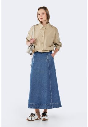 A-Line Denim Skirt