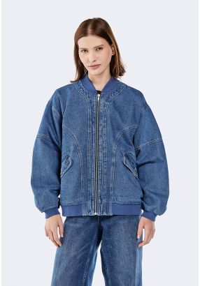 Denim Bomber Jacket