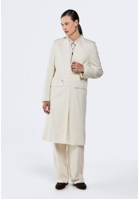 Coat With Attached Zipped Vest 