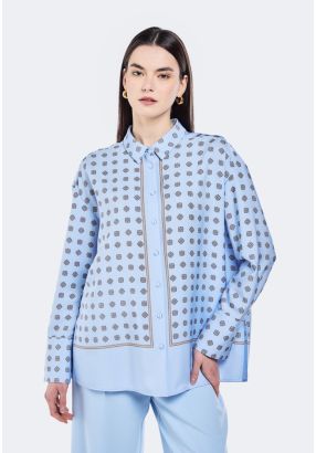 Drop Shoulder Printed Shirt