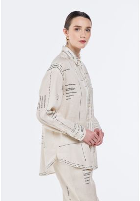 Drop Shoulder Printed Shirt