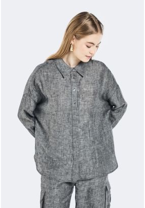 Solid Drop Shoulder Shirt