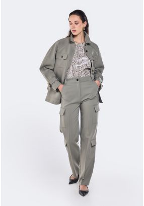 Straight Cut Cargo Trousers